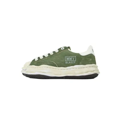 Maison Mihara Yasuhiro Blakey OG Sole Vintage Suede Low Green 01
