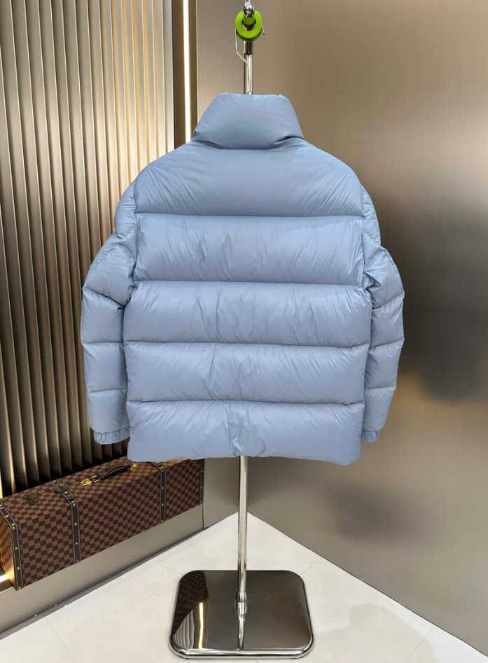Moncler Short Down Jacket Blue