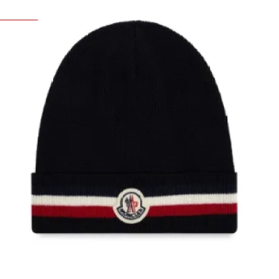 Moncler logo Patch Beanie 01