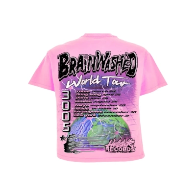 Hellstar Brainwashed World Tour T-Shirt Pink 02