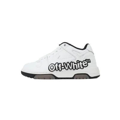 OFF-WHITE Out Of Office OOO Low Tops "Off-White" White Black OMIA189S 22LEA004 0110 01