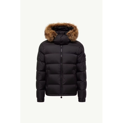 Moncler Hooded Short Down Jacket Black 01