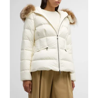 Moncler Shearling-Trim Boed Puffer Jacket 02