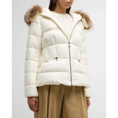 Moncler Shearling-Trim Boed Puffer Jacket 02