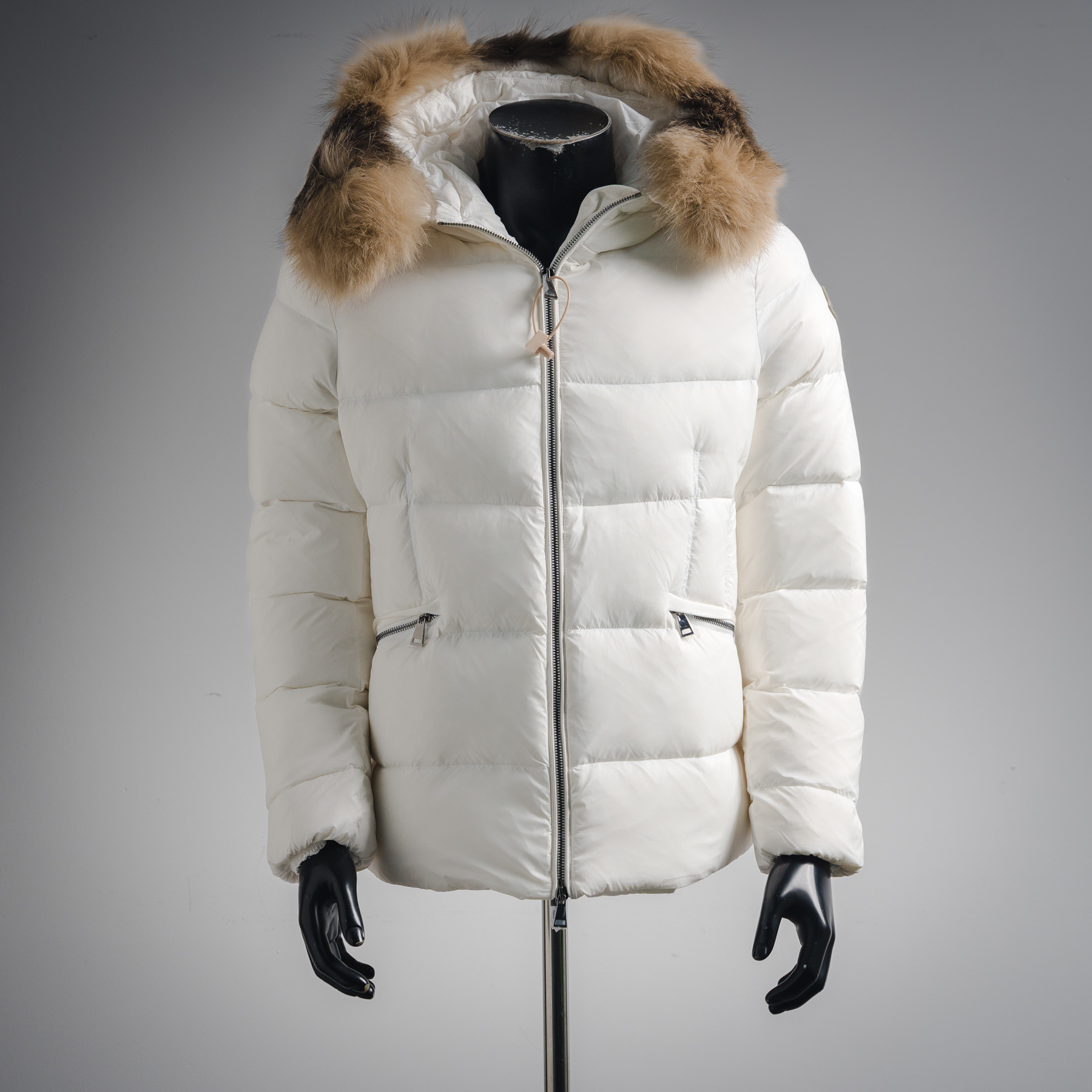 Moncler Shearling-Trim Boed Puffer Jacket