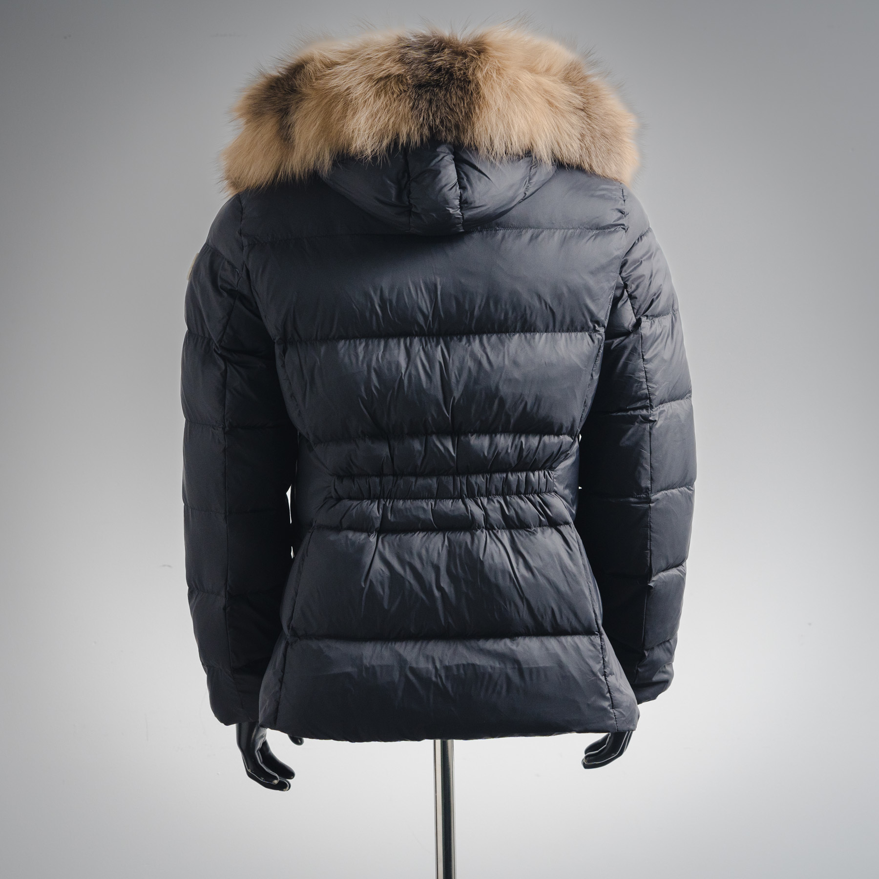 Moncler Hooded Short Down Jacket Black