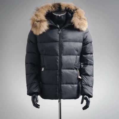 Moncler Hooded Short Down Jacket Black 02