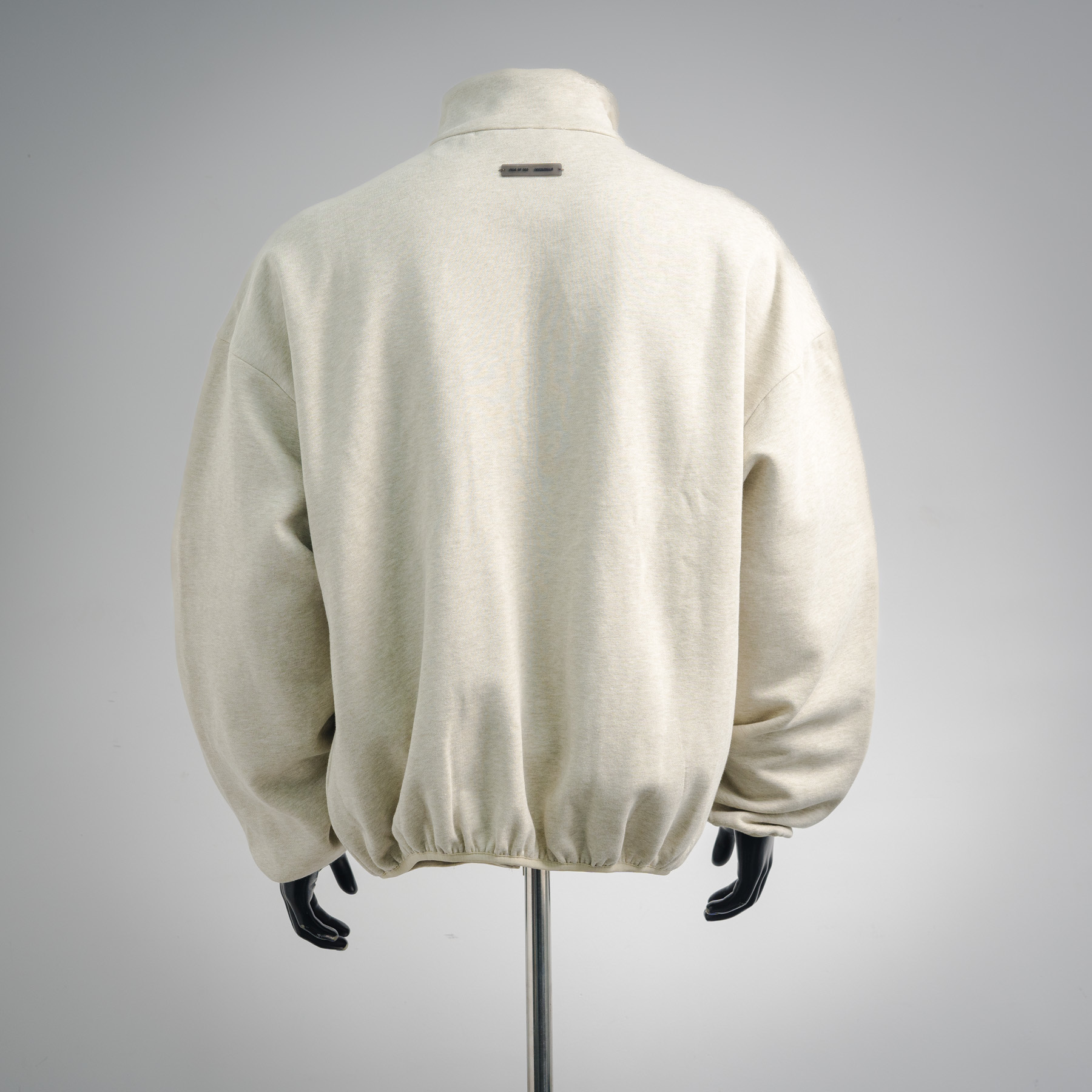 Fear of God Essentials Modern Fleece Piping Track Jacket Cloud White