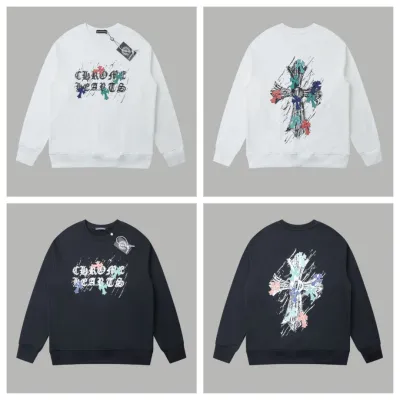 Chrome Hearts Hoodie Black White 01