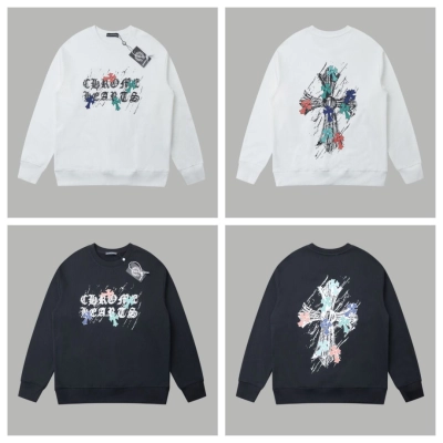 Chrome Hearts Hoodie Black White 01