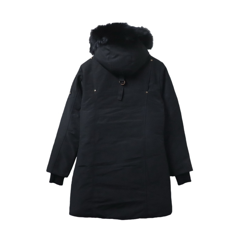 Moose Knuckles Gold Scissors Mid-Length Down Jacket Black