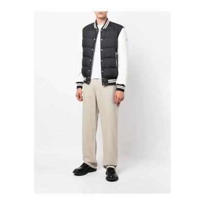 Moncler Black Down Bomber Jacket 02