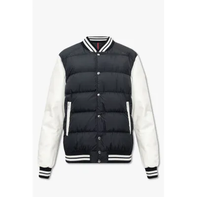 Moncler Black Down Bomber Jacket 01