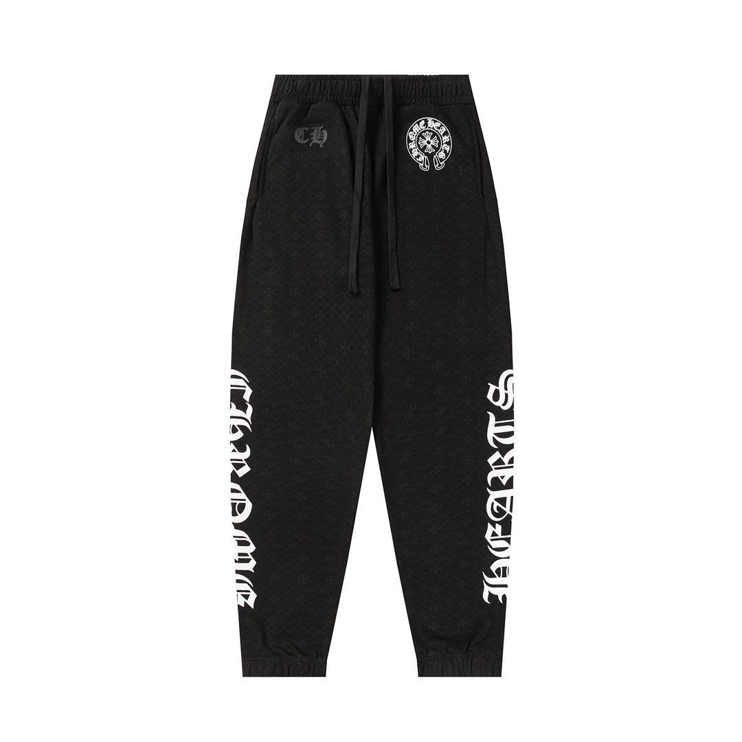 Chrome Hearts Horse Shoe Logo Sweatpants Black 