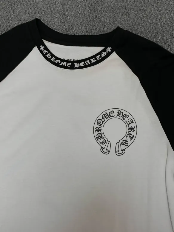 Chrome Hearts Horseshoe Neck Black White