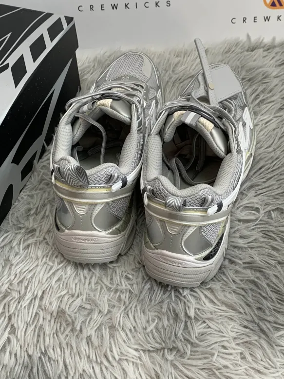 OFF-WHITE Be Right Back Gray Silver OMIA295C99FAB0010972