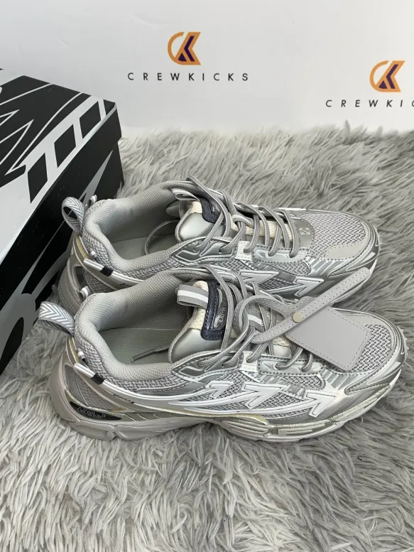 OFF-WHITE Be Right Back Gray Silver OMIA295C99FAB0010972