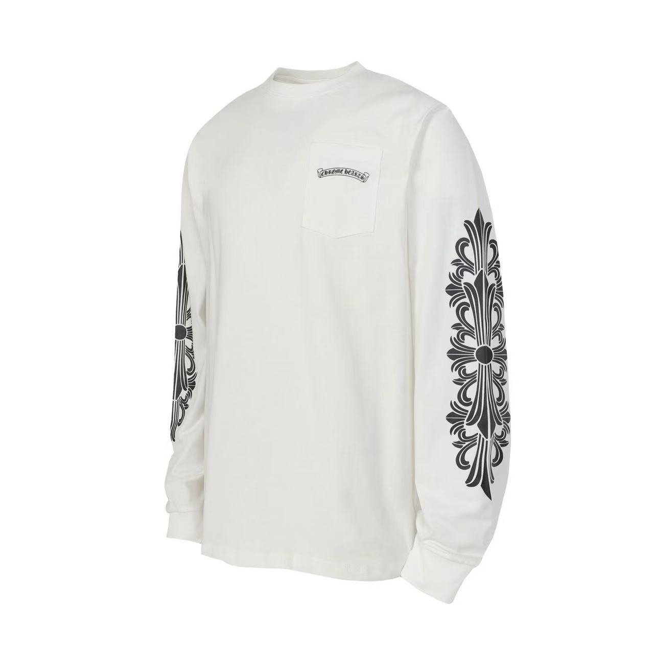 Chrome Hearts Aspen Floral Long-Sleeve White