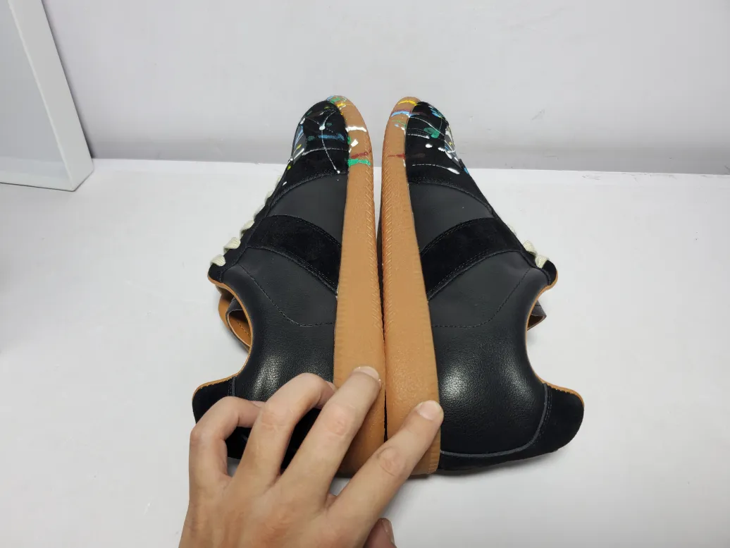 Maison Margiela Paint Replica German Army Trainer Black