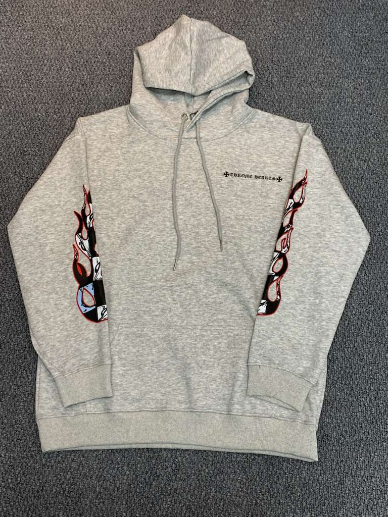 Chrome Hearts Matty Boy Brain Hoodie Heather Grey