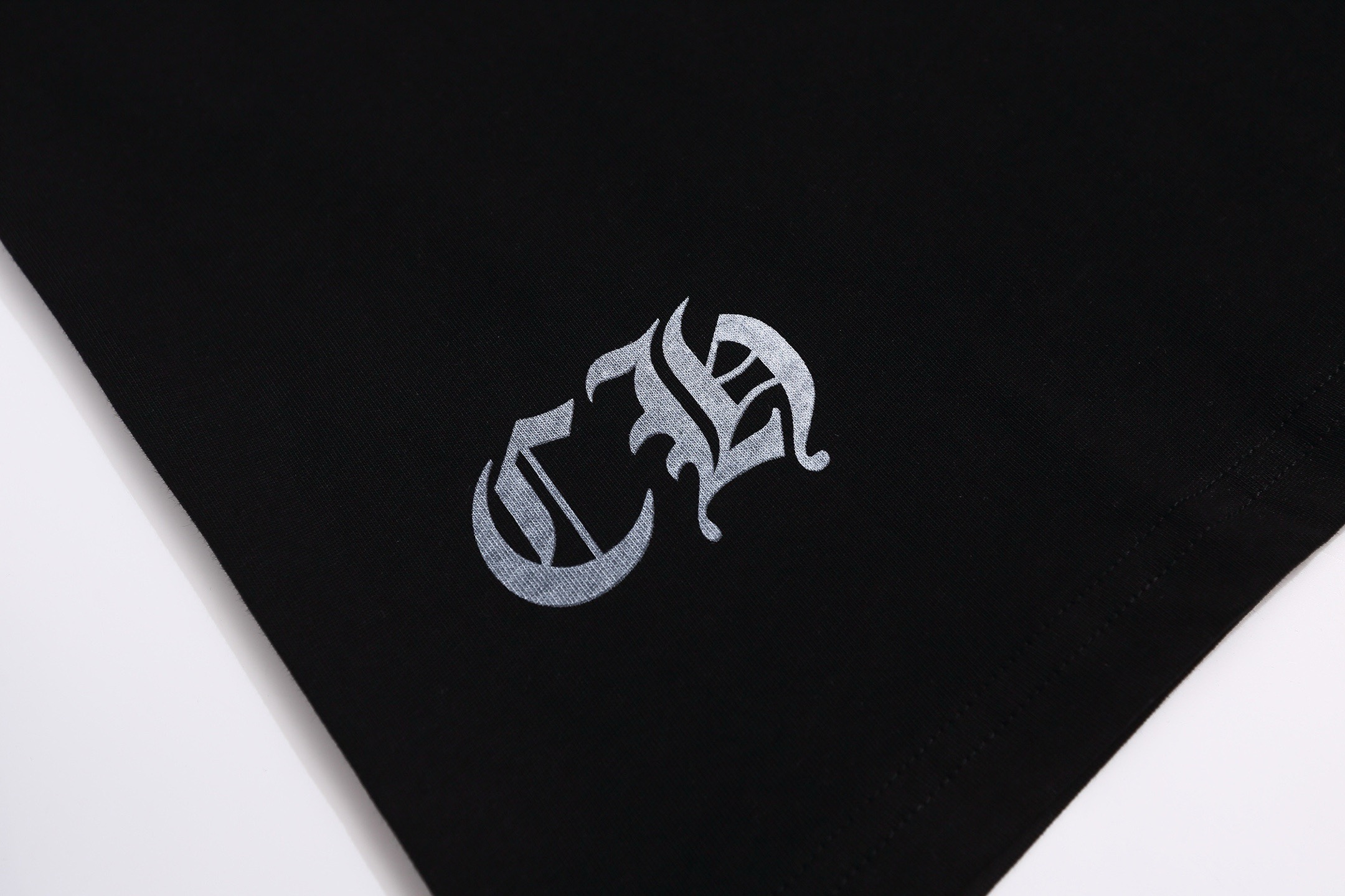 Chrome Hearts Neck Logo Long-Sleeve T-Shirt Black and White