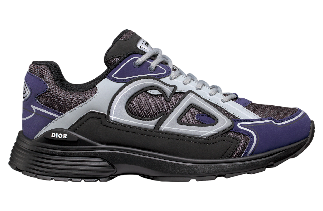 Dior B30 Anthracite Gray Technical Mesh Black