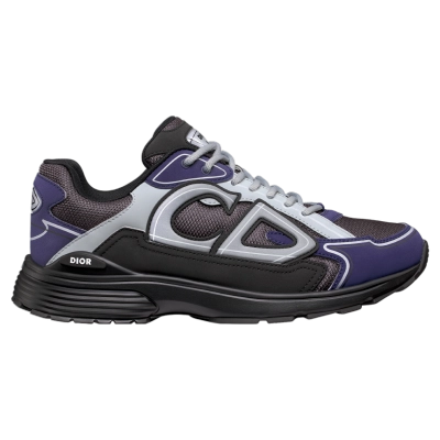 Dior B30 Anthracite Gray Technical Mesh Black 01