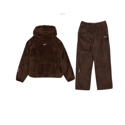 Nike x NOCTA Chalet Polar Men Tracksuit Set Brown 01