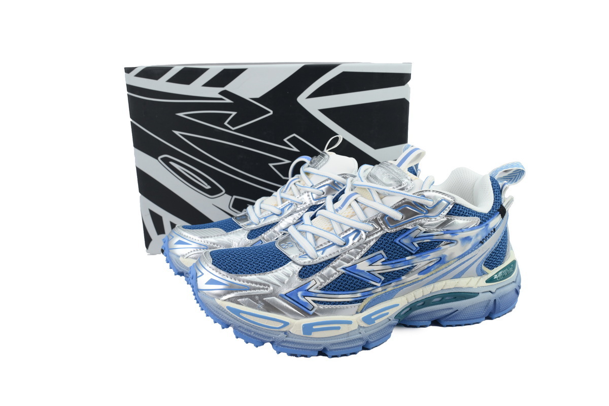 OFF-WHITE Be Right Back Silver Blue OMIA295S25 FAB00 47245