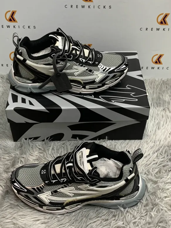 OFF-WHITE Out Of Office Blue Silver white OIIA295F24 FAB00 10001 