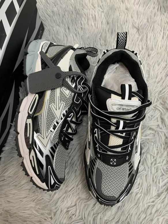 OFF-WHITE Out Of Office Blue Silver white OIIA295F24 FAB00 10001 