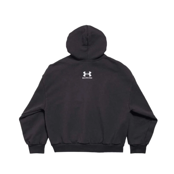 Balenciaga x Under Armour Zip-Up Hoodie Black White