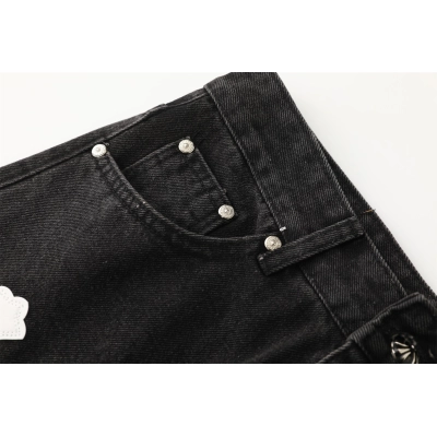 Chrome Hearts Cross Patch Jeans Black 02