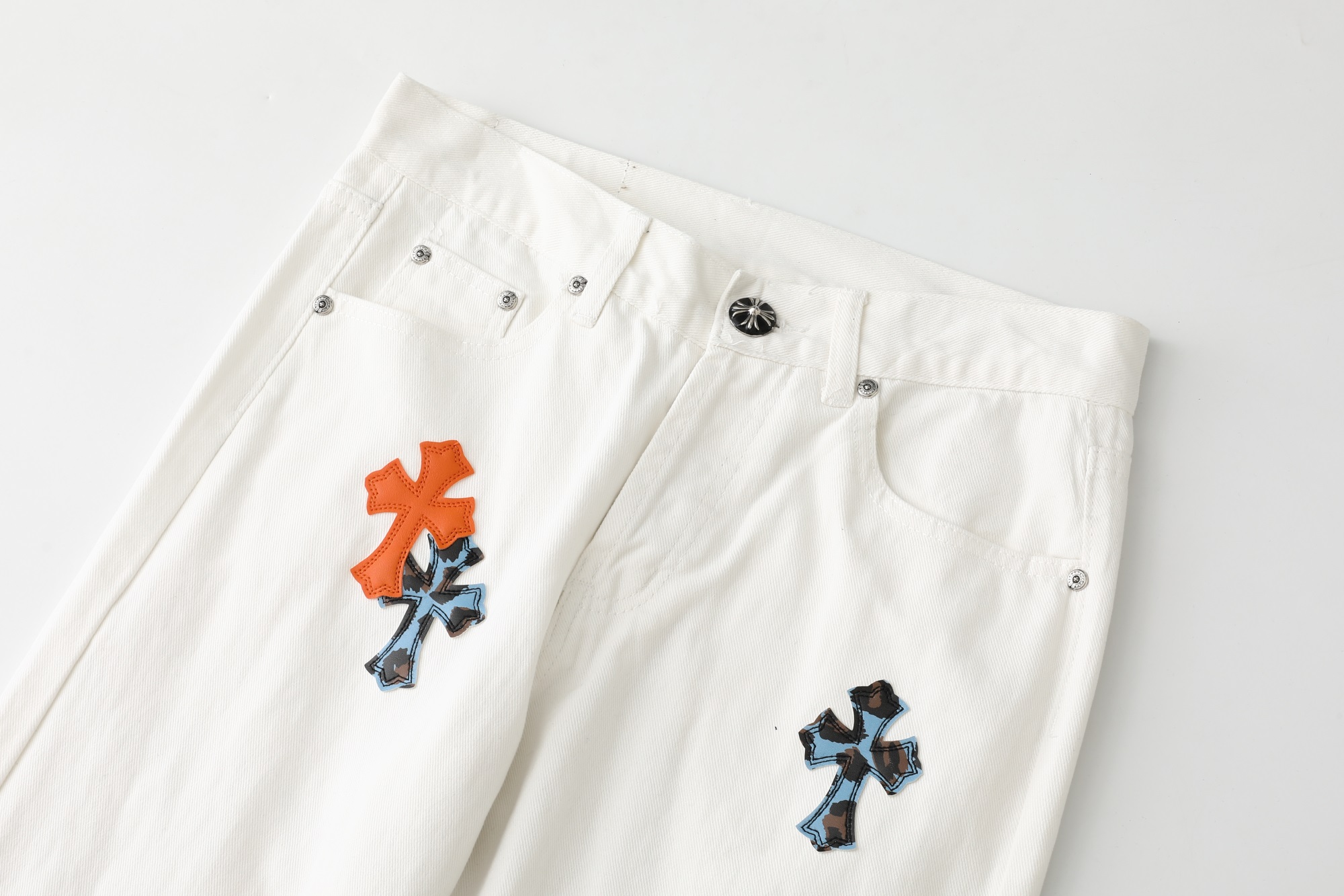 Chrome Hearts Jeans White