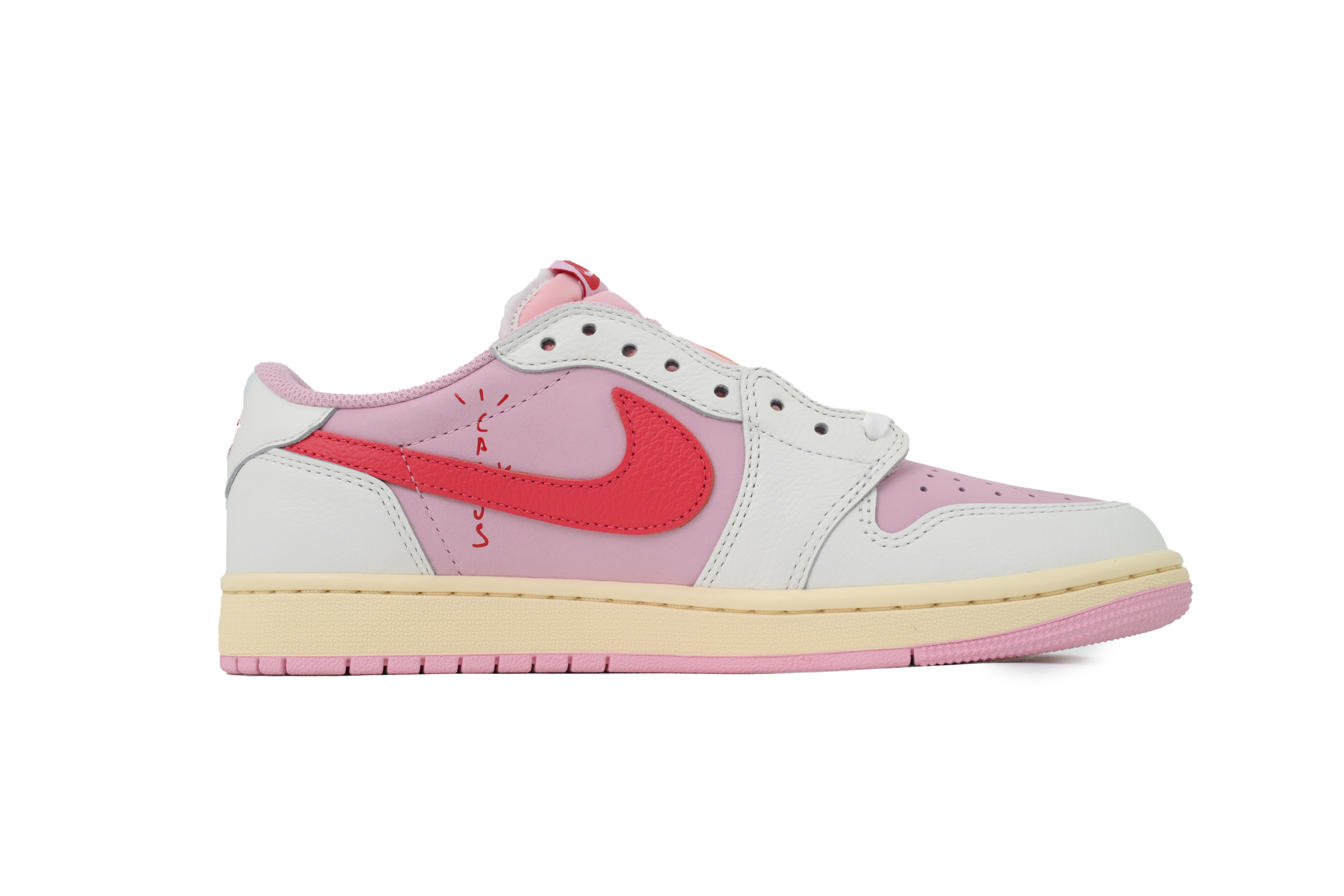 Travis Scott x Air Jordan 1 Low OG SP Shy Pink IQ7604-100