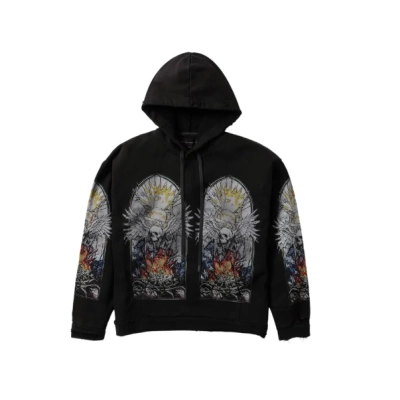 Design Skull Hooded Black 01
