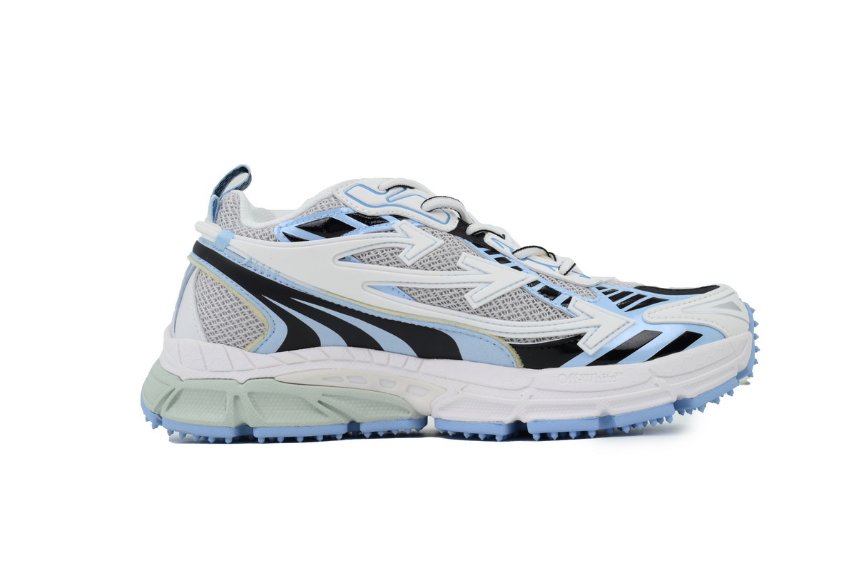 OFF-WHITE Be Right Back White Light Blue OMA295C99 FAB00 10140