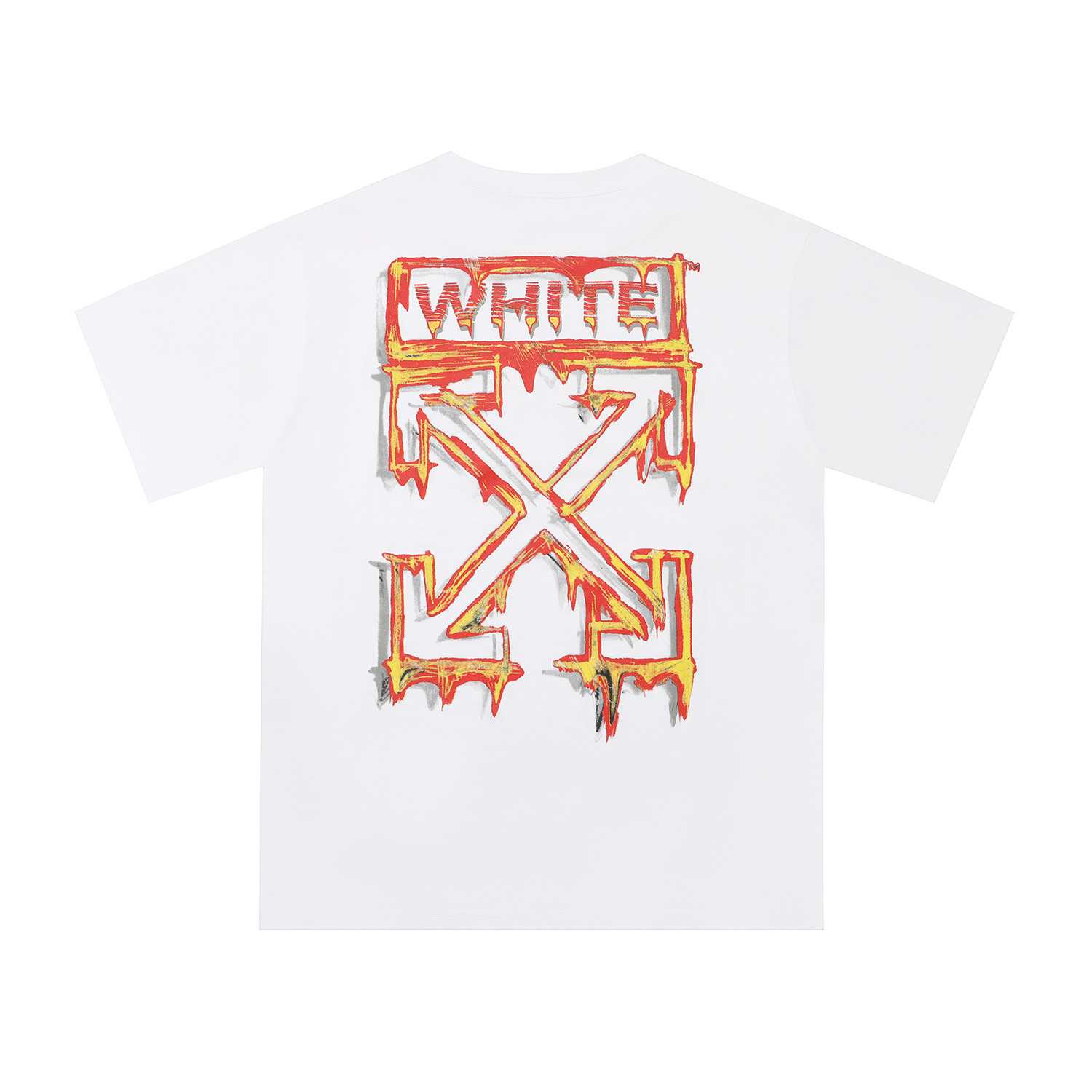 Off-White Marker Short-Sleeve Slim Tee Black Blue and White