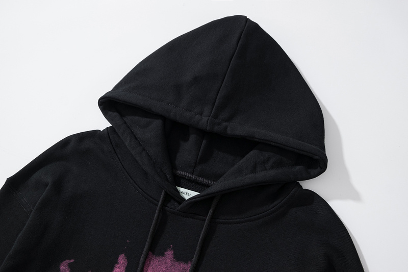 Off White Pullover Hoodie Black Pink