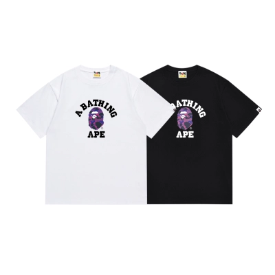 BAPE T-shirt Black White 162 01