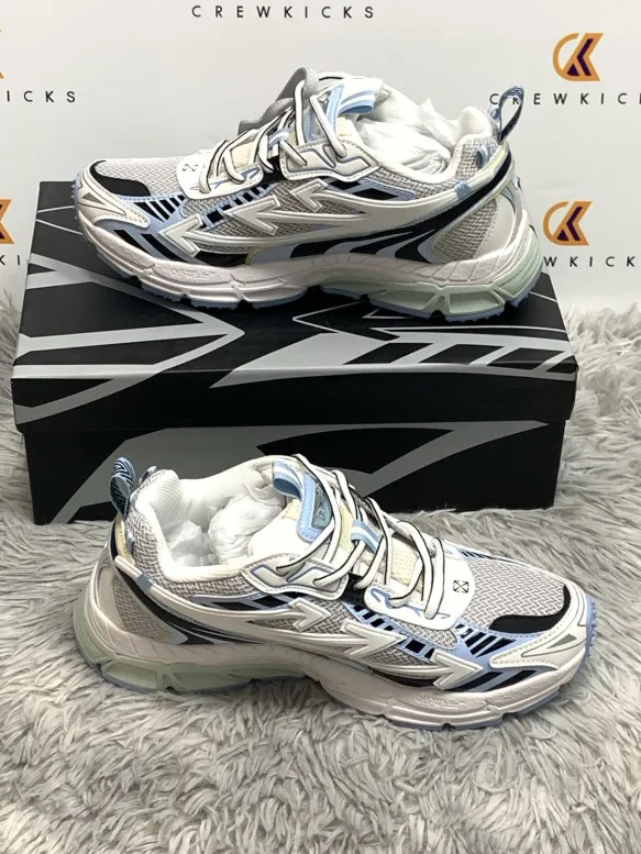 OFF-WHITE Be Right Back White Light Blue OMA295C99 FAB00 10140