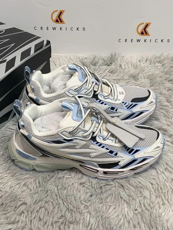 OFF-WHITE Be Right Back White Light Blue OMA295C99 FAB00 10140