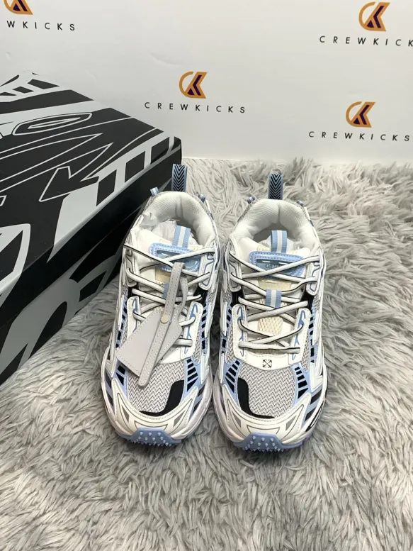 OFF-WHITE Be Right Back White Light Blue OMA295C99 FAB00 10140