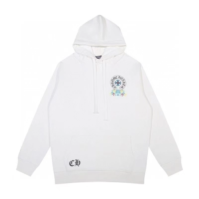 Chrome Hearts Cross Hoodie White 01
