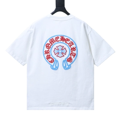  Chrome Hearts Horseshoe Logo T-Shirt White 02