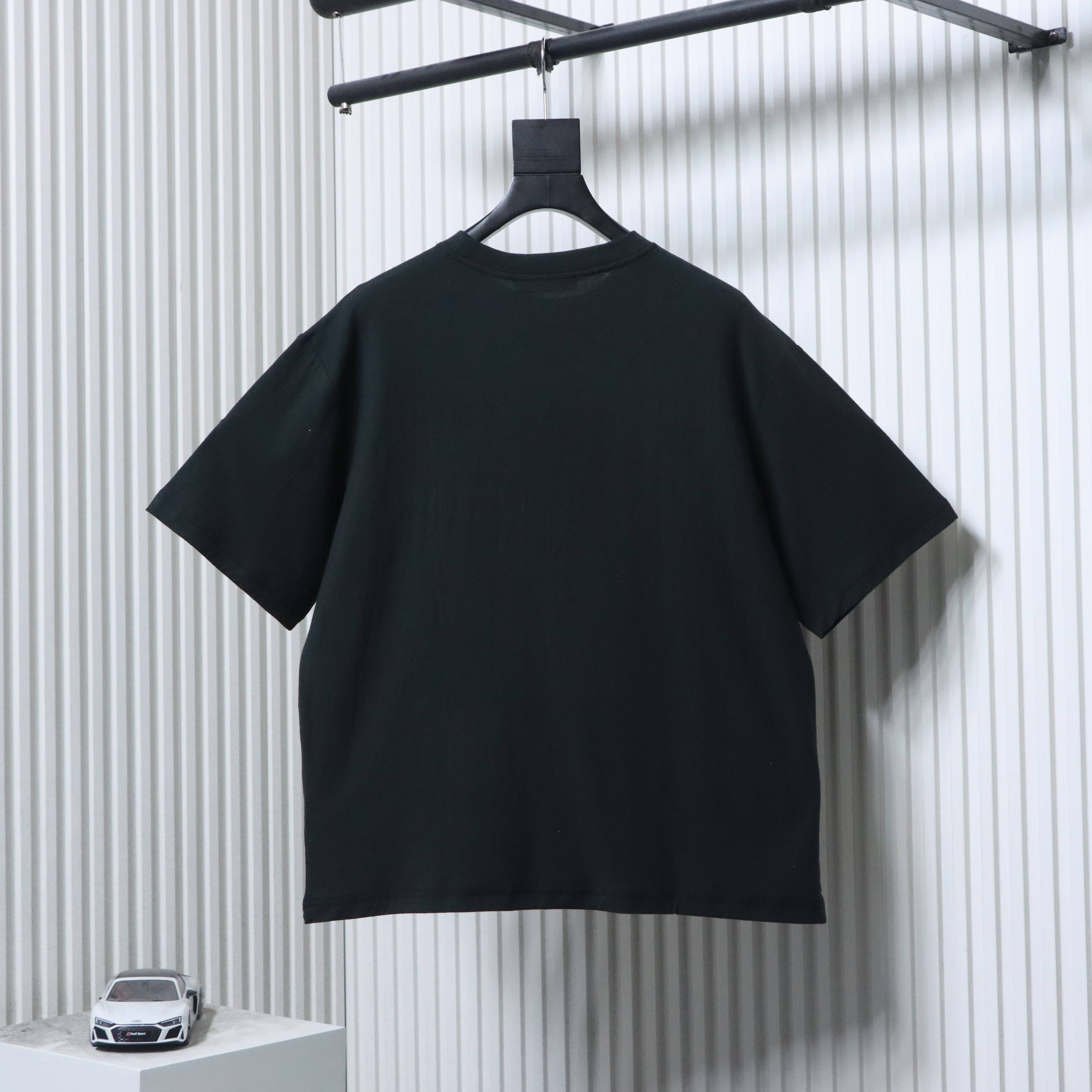 AC Cotton Logo T-shirt Black White