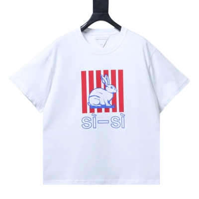 Bottega Veneta Printed Cotton Jersey T-shirt White  01