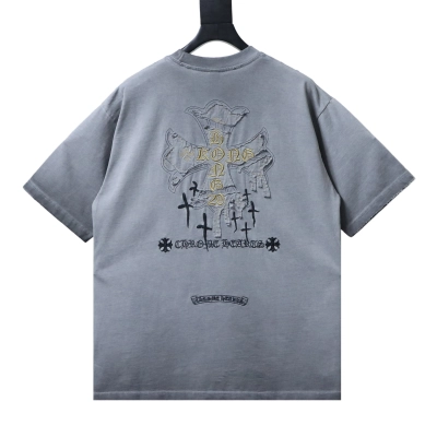 Chrome Hearts Triple Cross T-Shirt Dark Grey 02