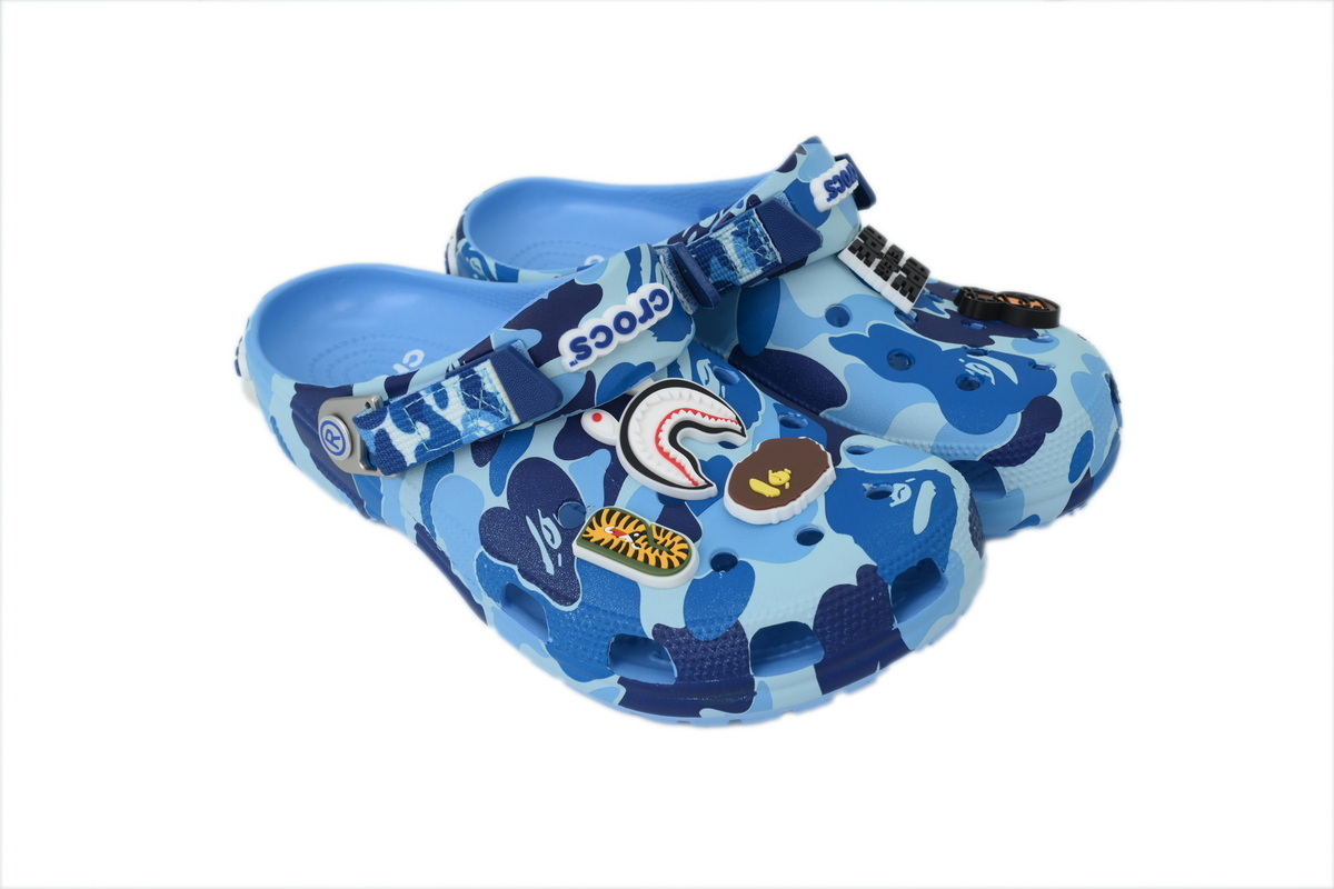 BAPE x Crocs Classic Clog ABC Camo Blue