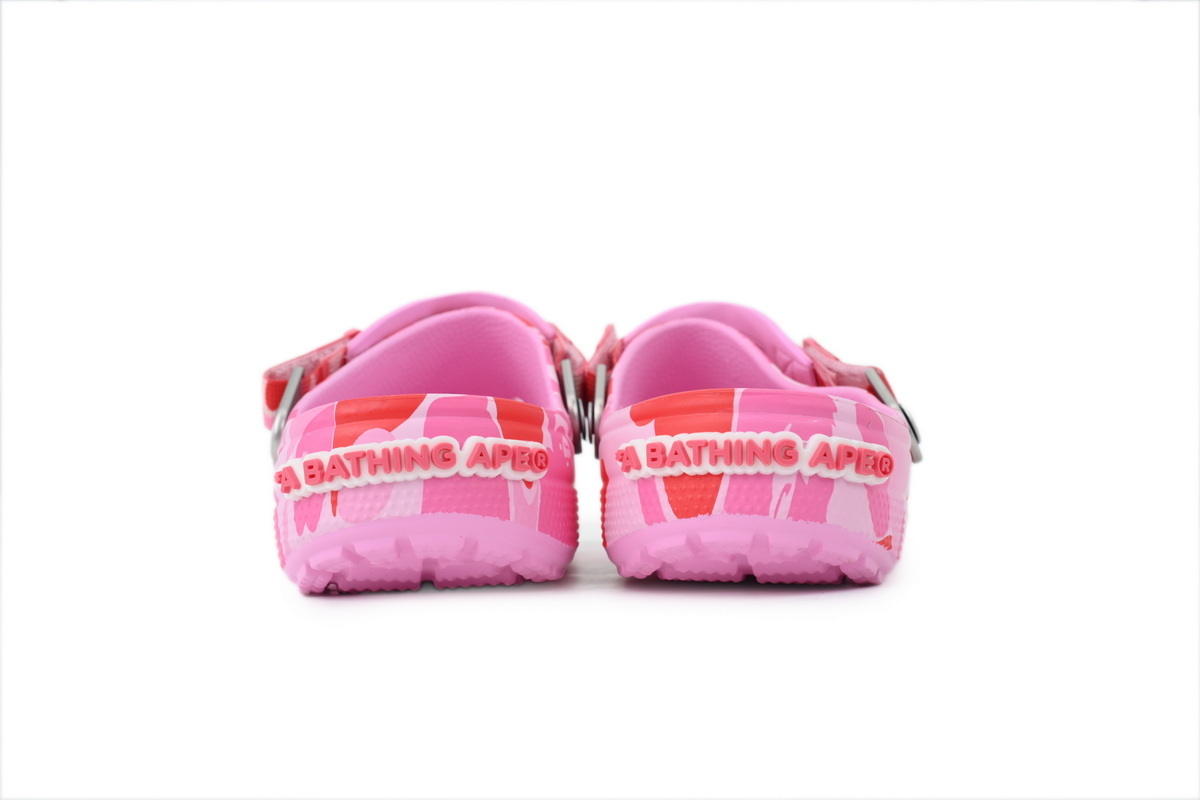 BAPE x Crocs Classic Clog ABC Camo Pink